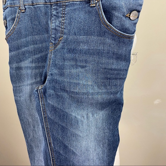Cherokee bib denim overalls straight leg medium wash - Picture 5 of 8